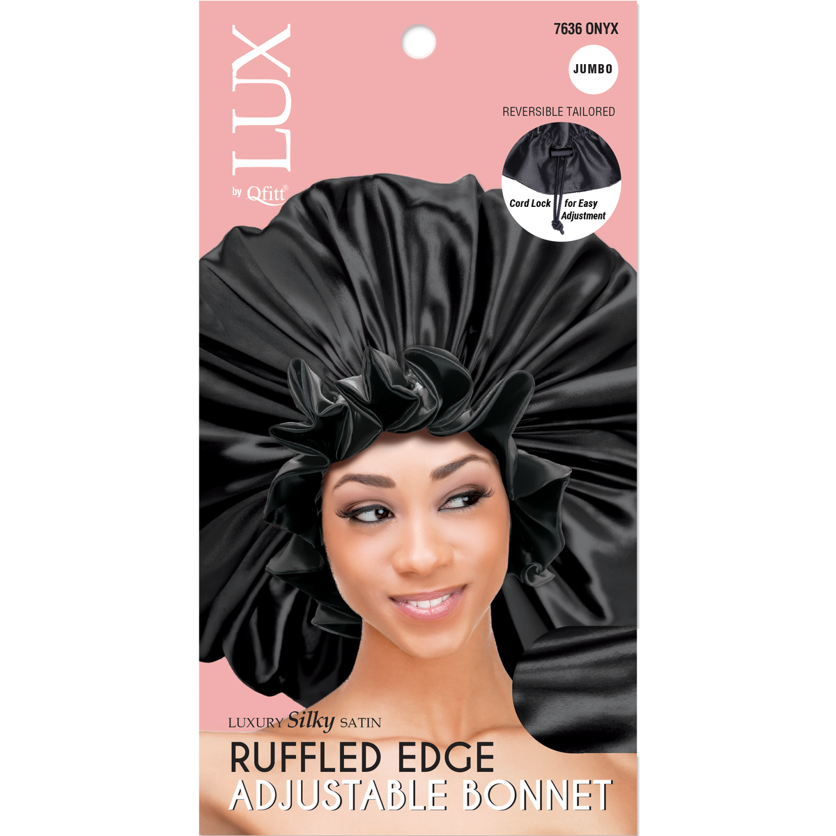 (Jumbo) Ruffled Edge Adjustable Bonnet