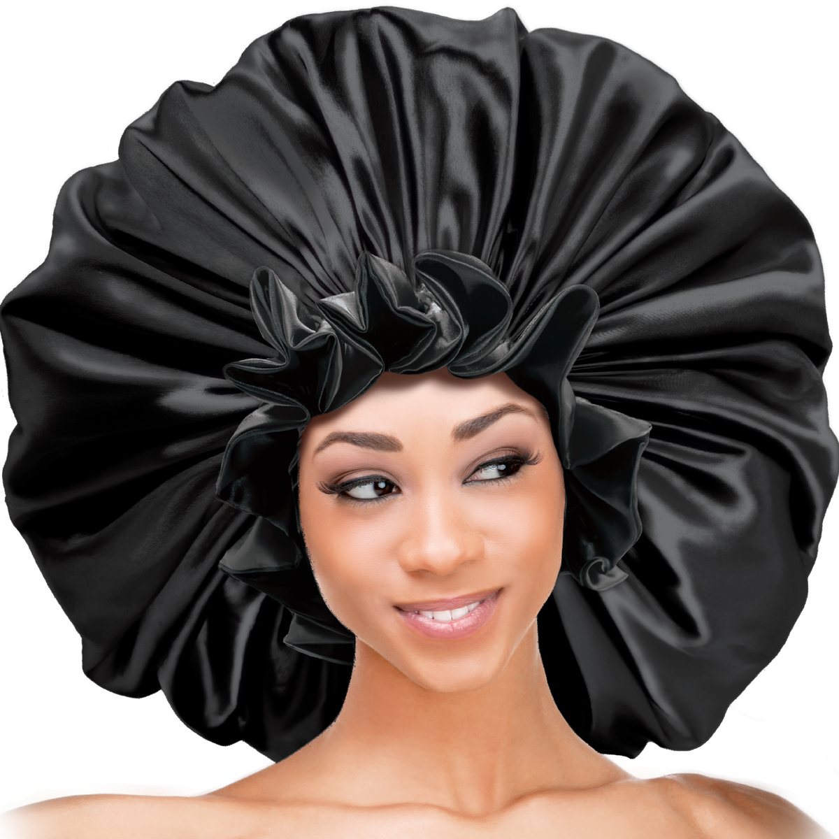 (Jumbo) Ruffled Edge Adjustable Bonnet