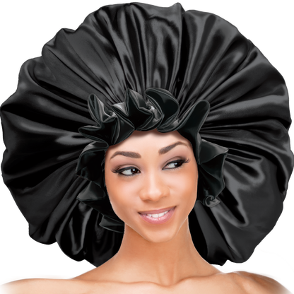 (Jumbo) Ruffled Edge Adjustable Bonnet