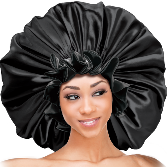 (Jumbo) Ruffled Edge Adjustable Bonnet