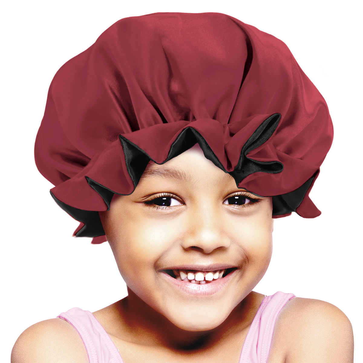 (Kids) Ruffled Edge Adjustable Bonnet - 6 pcs set