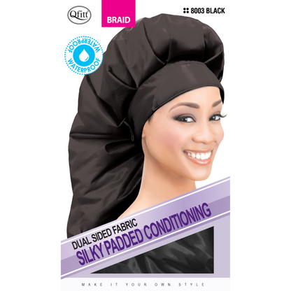 (Braid) Dual Sided Fabric Silky Padded Conditioning Cap