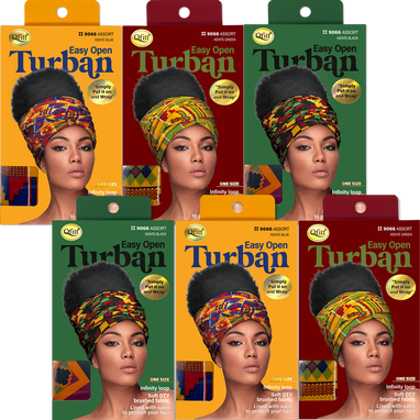 EASY OPEN TURBAN-PATTERN [ASSORT-6 PIECES SET] – Qfitt