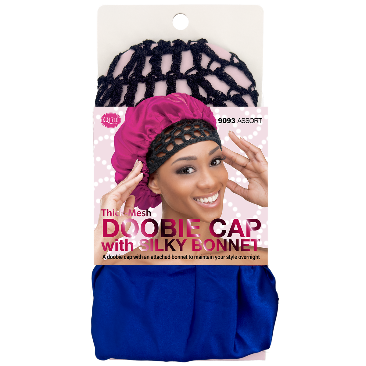 DOOBIE CAP WITH SILK BONNET [ASSORT-6 PIECES SET]