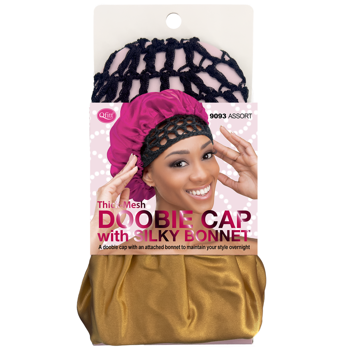 DOOBIE CAP WITH SILK BONNET [ASSORT-6 PIECES SET]