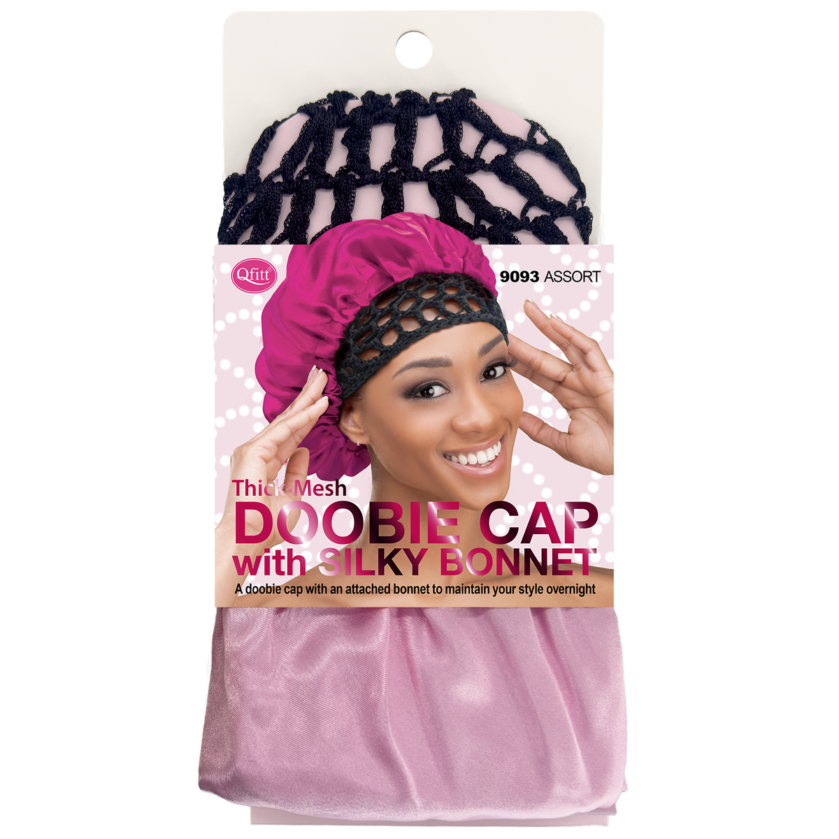 DOOBIE CAP WITH SILK BONNET [ASSORT-6 PIECES SET]