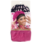 Qfitt Doobie Cap With Silky Bonnet for overnight hairstyle protection