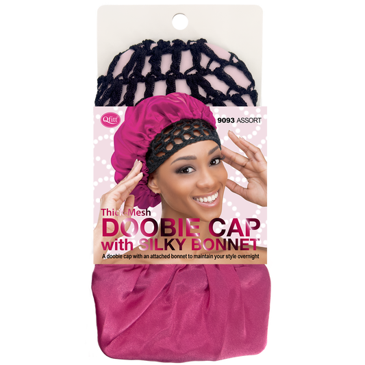 DOOBIE CAP WITH SILK BONNET [ASSORT-6 PIECES SET]