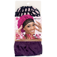 Qfitt Doobie Cap With Silky Bonnet for overnight hairstyle protection