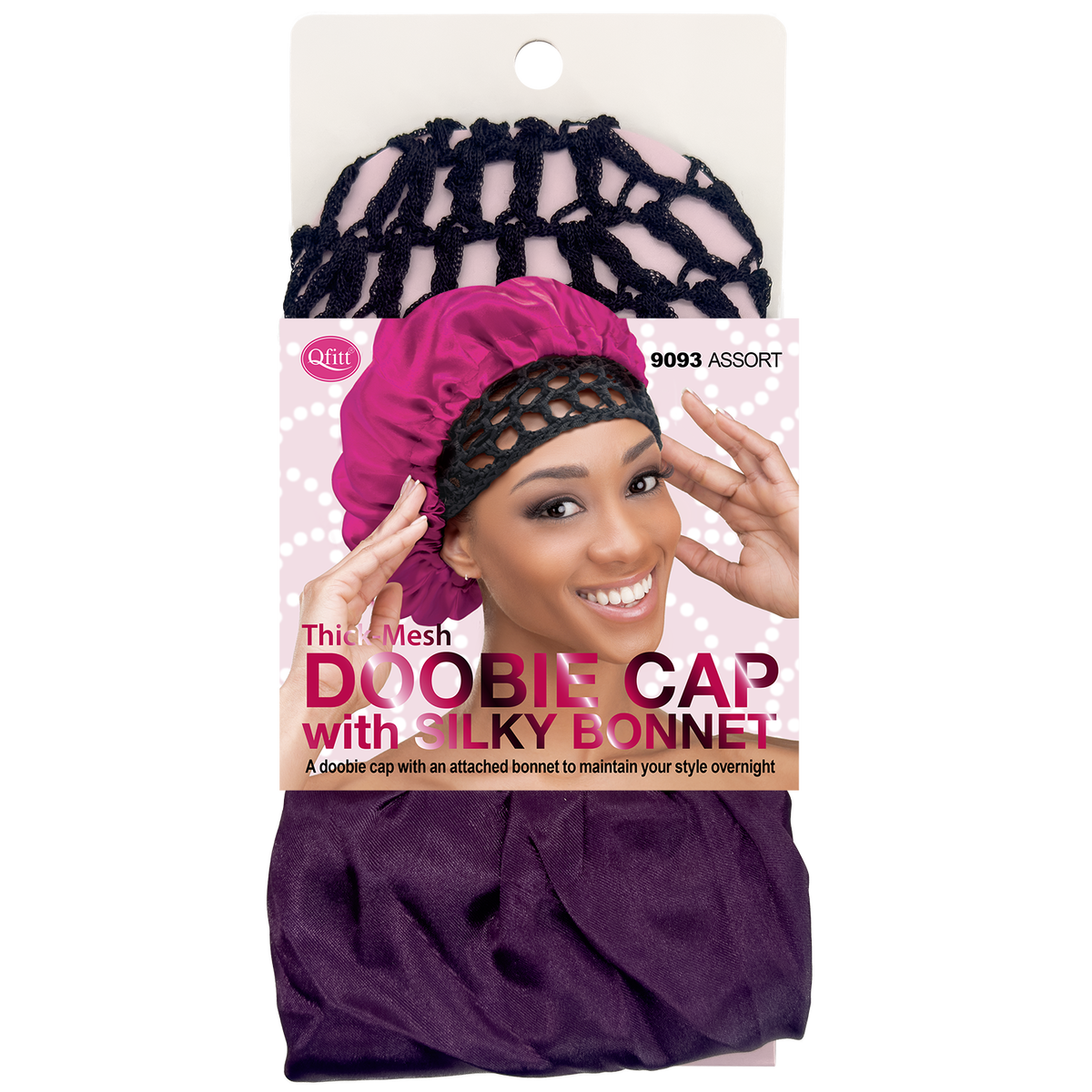 DOOBIE CAP WITH SILK BONNET [ASSORT-6 PIECES SET]