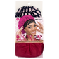 Qfitt Doobie Cap With Silky Bonnet for overnight hairstyle protection
