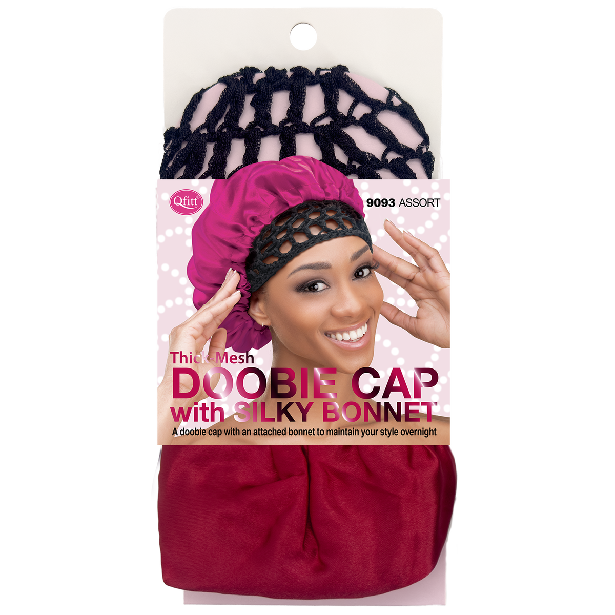 DOOBIE CAP WITH SILK BONNET [ASSORT-6 PIECES SET]