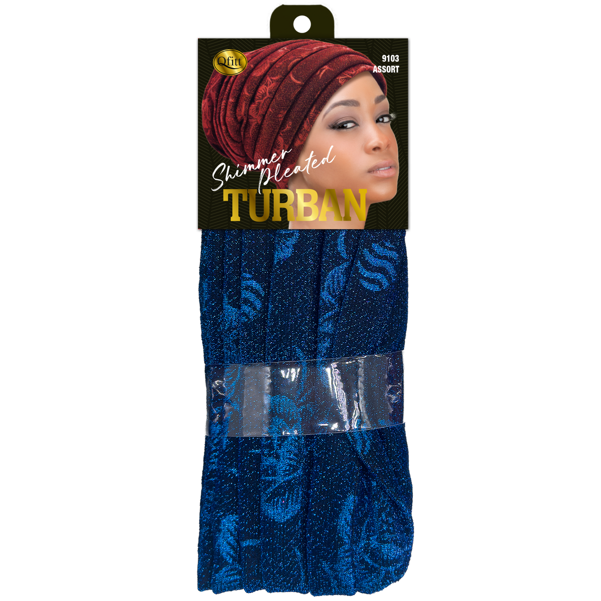 SHINY LOCS TURBAN [ASSORT-6 PIECES SET]