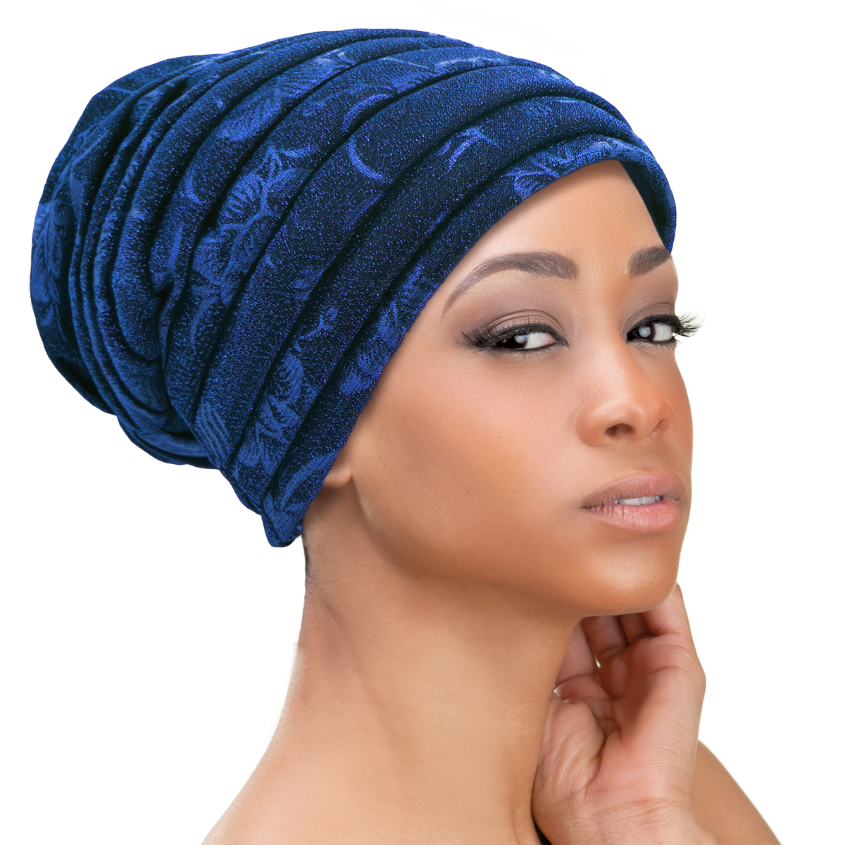 Shimmer Pleated Turban