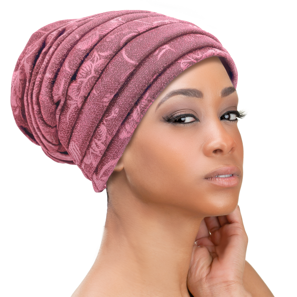 Shimmer Pleated Turban