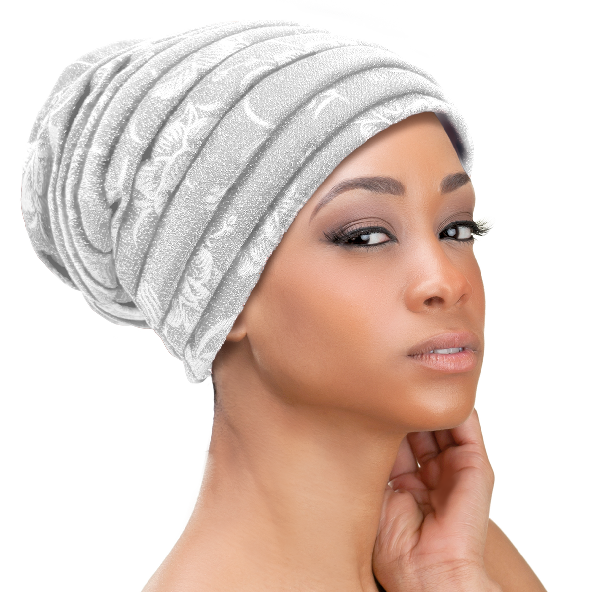 Shimmer Pleated Turban