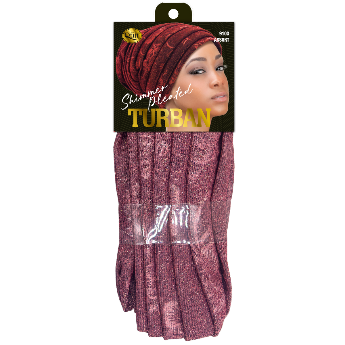 SHINY LOCS TURBAN [ASSORT-6 PIECES SET]
