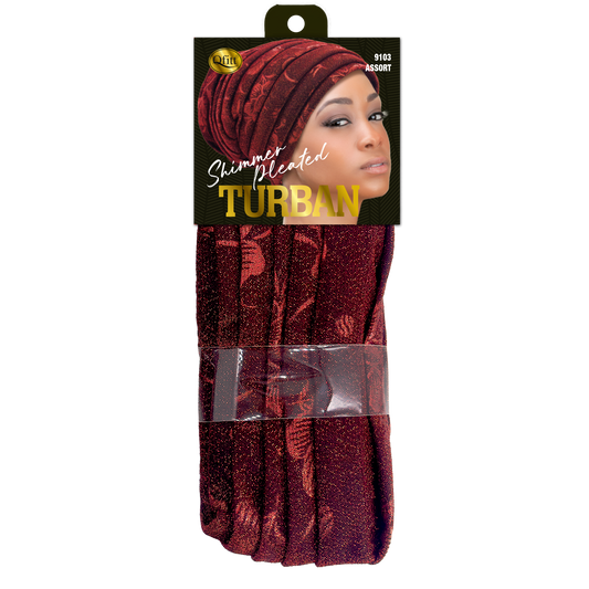 SHINY LOCS TURBAN [ASSORT-6 PIECES SET]