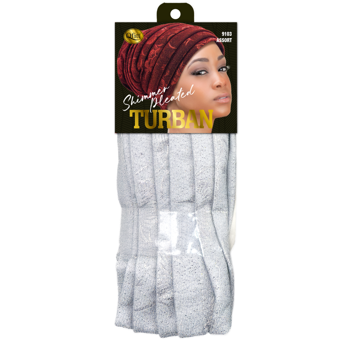 SHINY LOCS TURBAN [ASSORT-6 PIECES SET]
