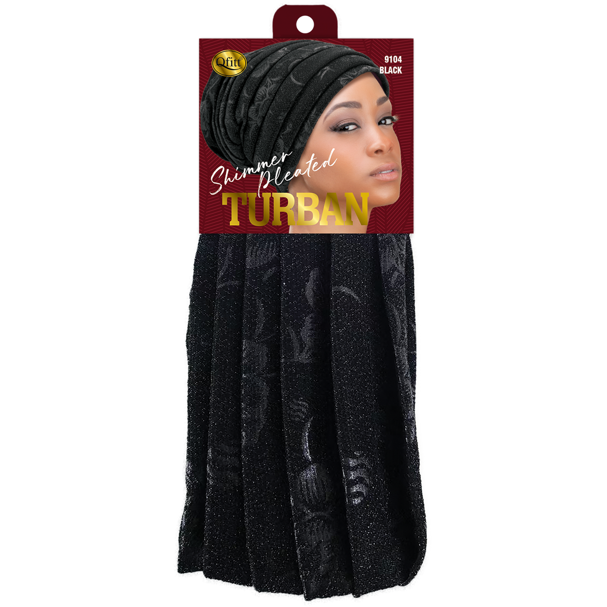 SHINY LOCS TURBAN [BLACK]