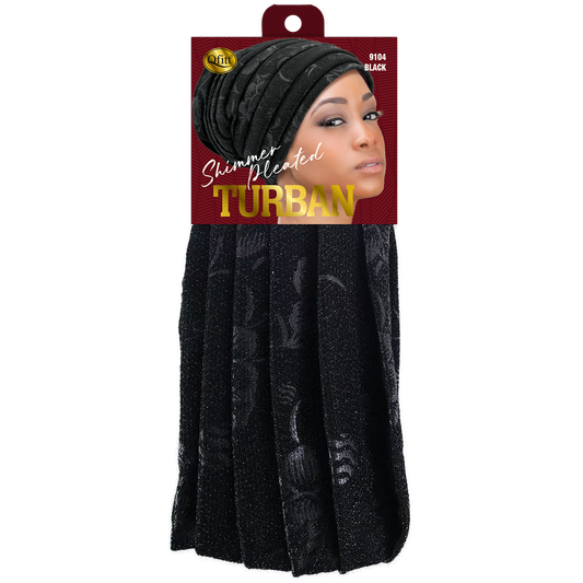 SHINY LOCS TURBAN [BLACK]