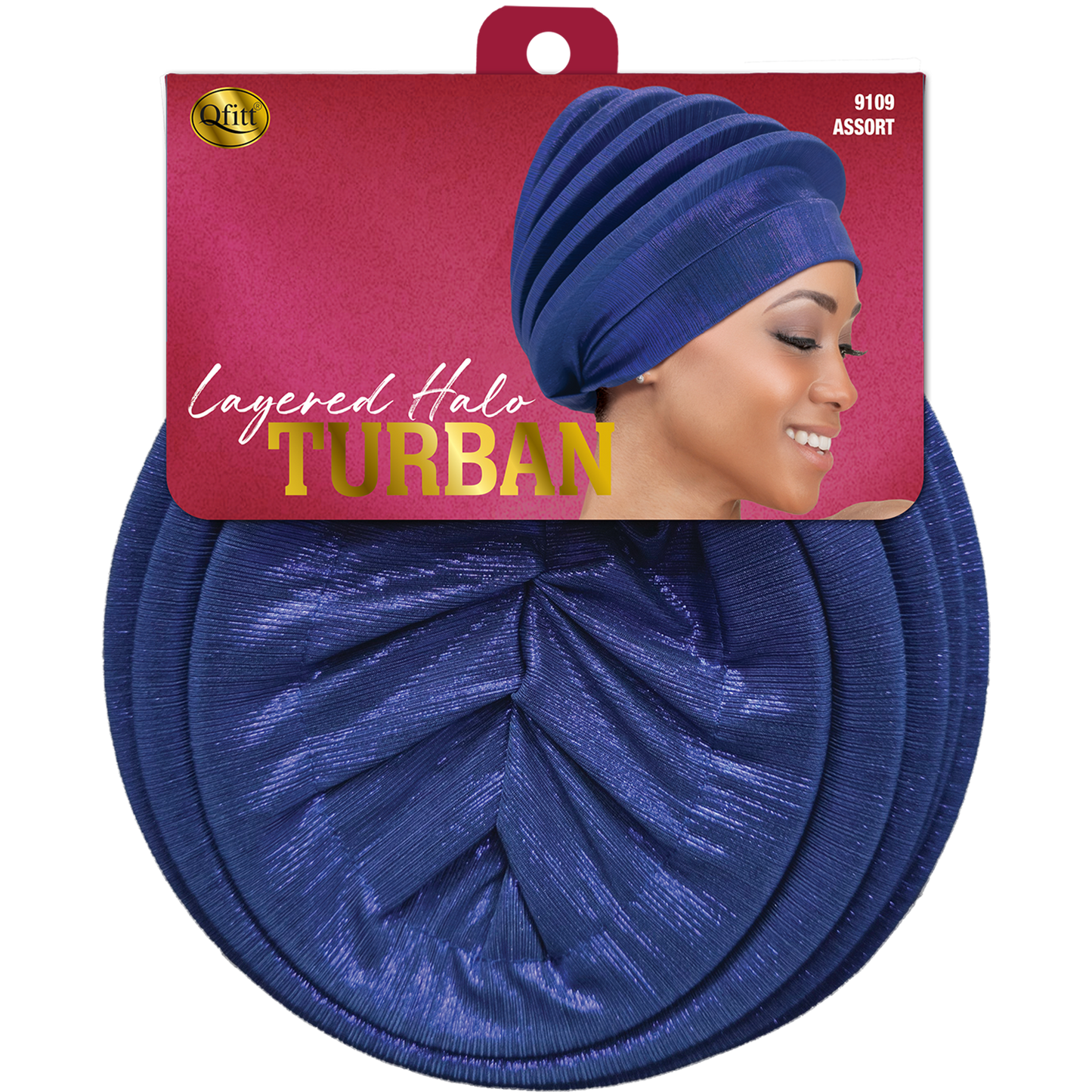 LAYERED HALO TURBAN  [ASSORT-6PCS SET]