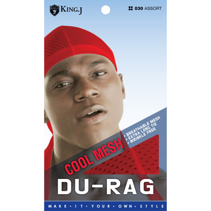 (Extra-Long) Tie Cool Mesh Du-Rag - 12 pcs set