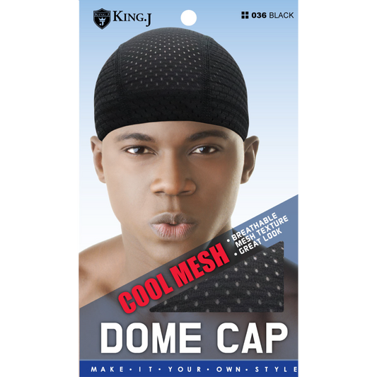 SPANDEX COOL MESH DOME CAP [BLACK]