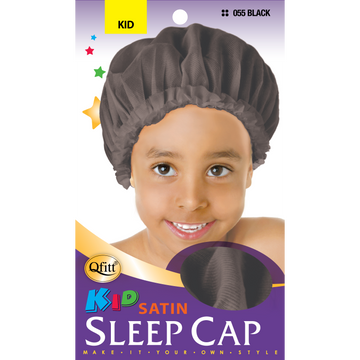 KIDS SATIN SLEEP CAP Qfitt