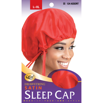 DRAWSTRING SLEEP CAP [ASSORT-12 PIECES SET]