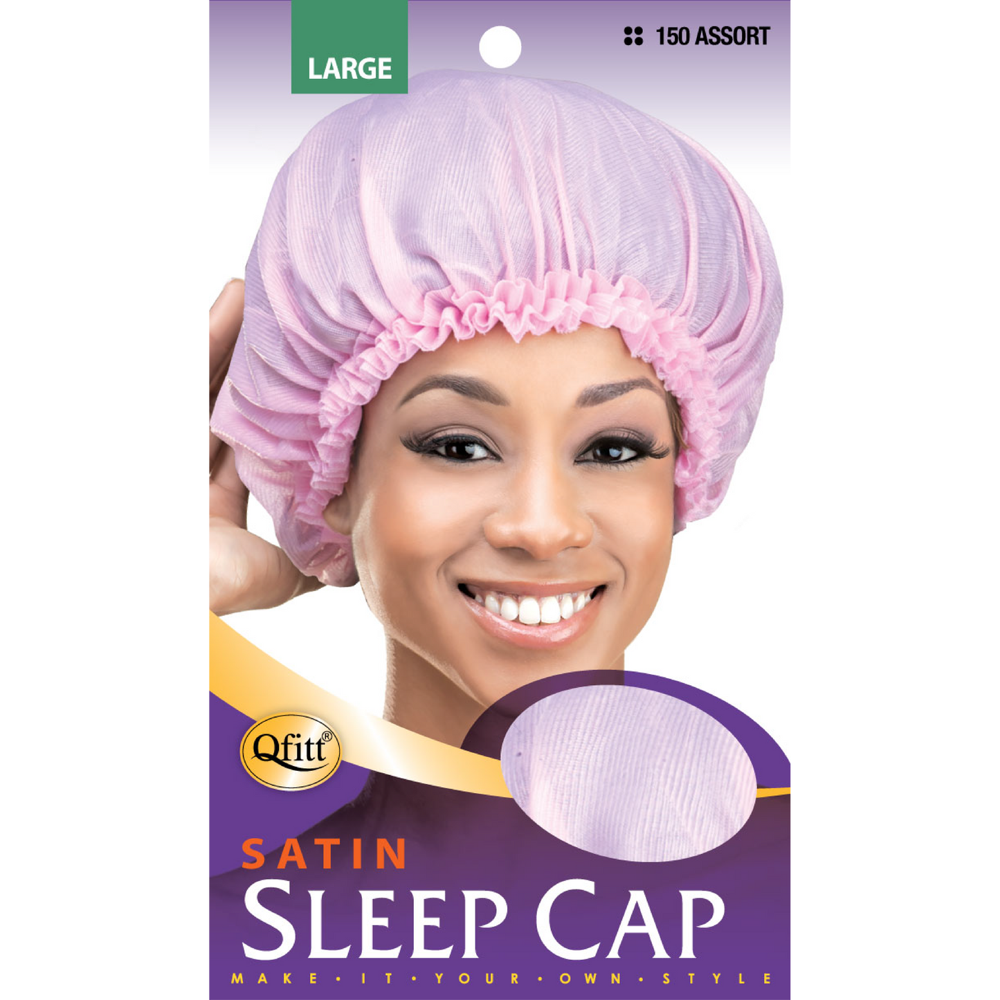 LARGE SATIN SLEEP CAP