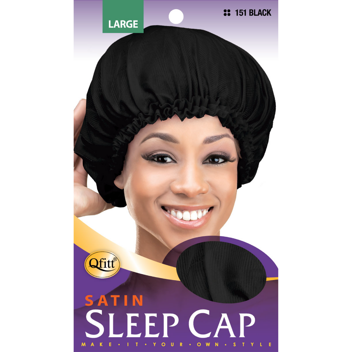LARGE SATIN SLEEP CAP