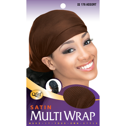 Satin Multi Scarf - 12 pcs set