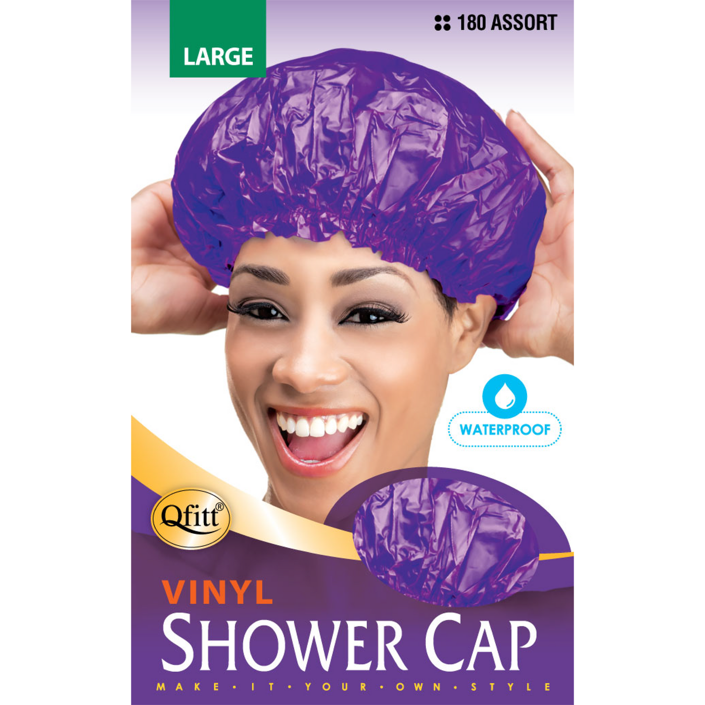 VINYL SHOWER CAP Qfitt vinyl-shower-cap-qfitt