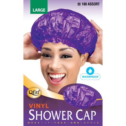 Vinyl Shower Cap - 12 pcs set