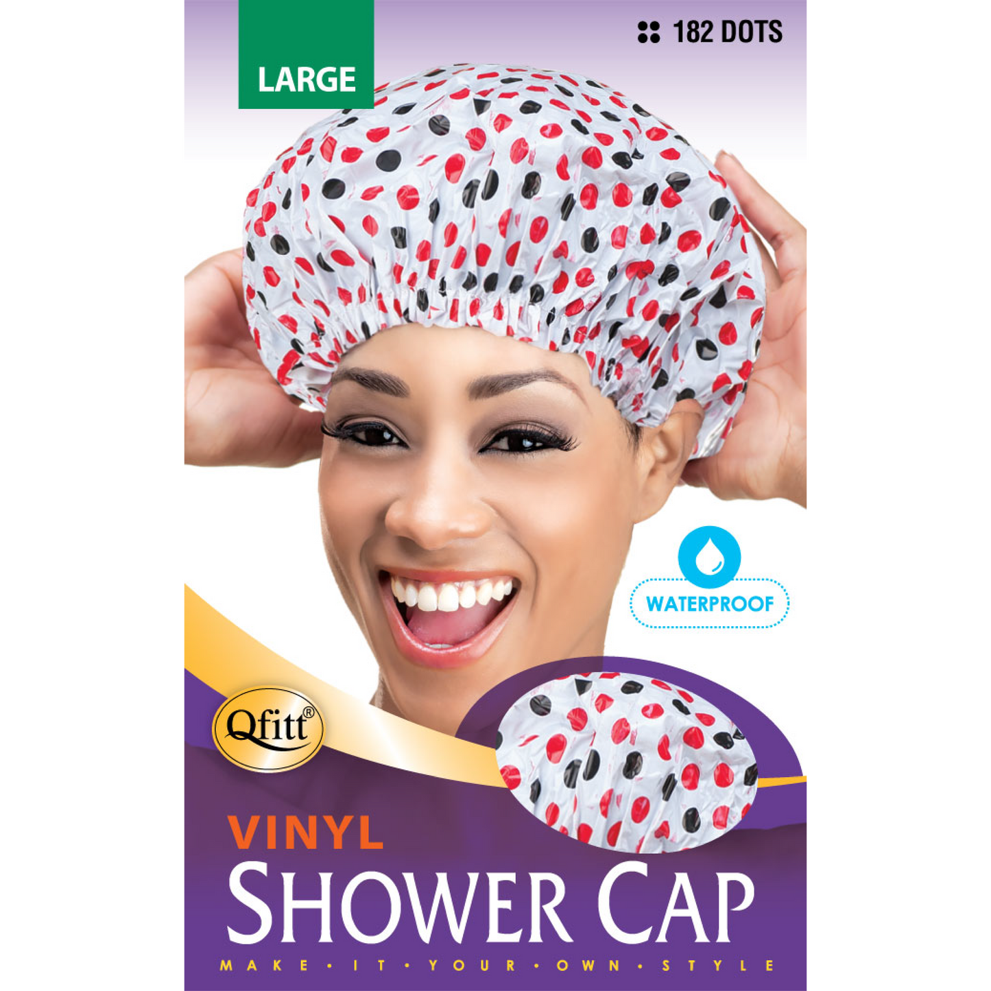 Vinyl shower discount cap