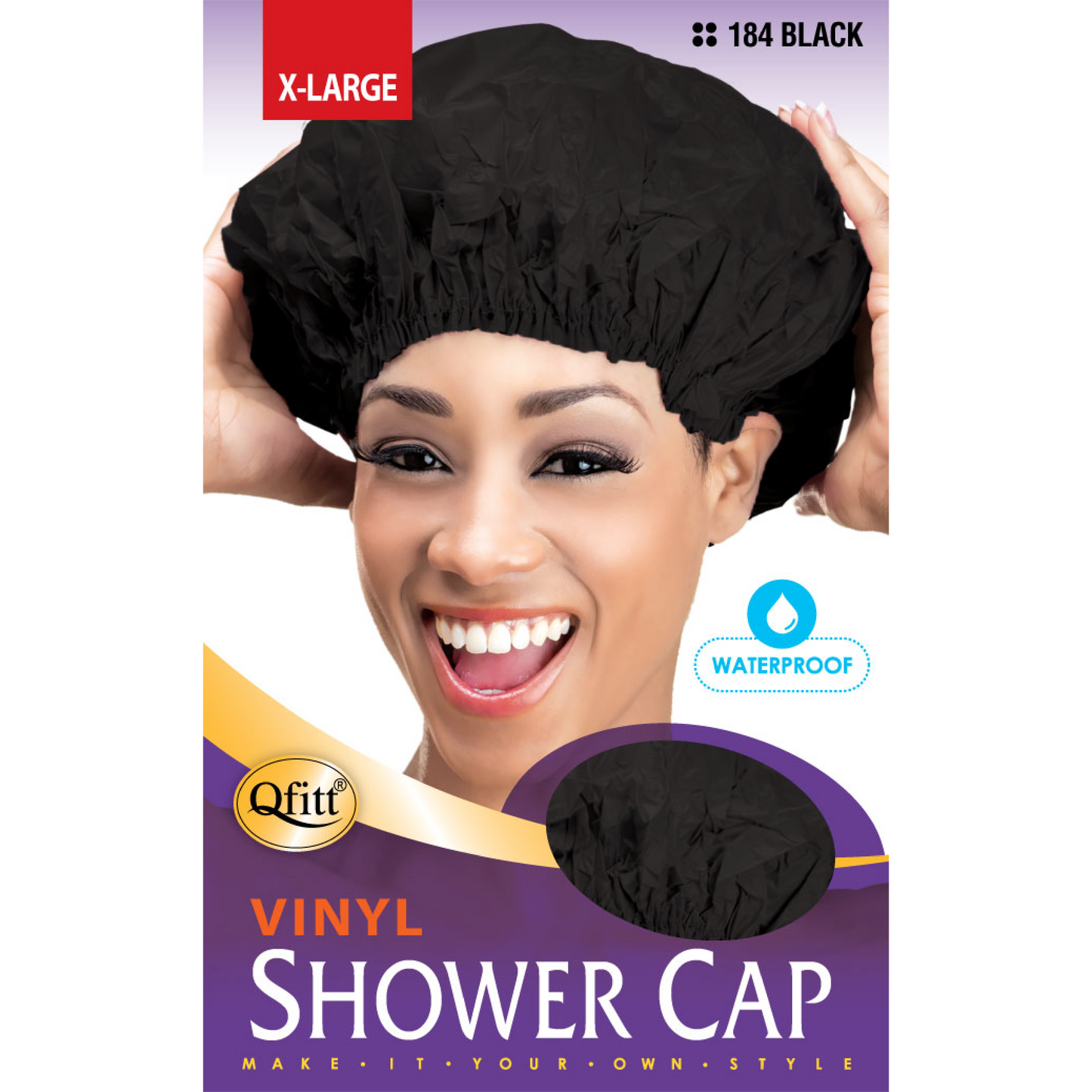 VINYL SHOWER CAP Qfitt vinyl-shower-cap-qfitt