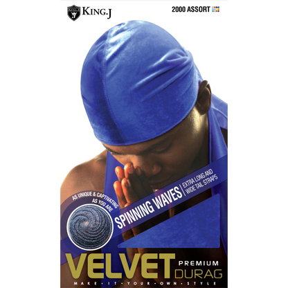 Premium Velvet Du-Rag - 12 pcs set