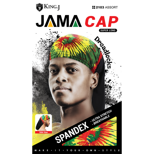 SUPER LONG JAMA SPANDEX DREADLOCKS CAP