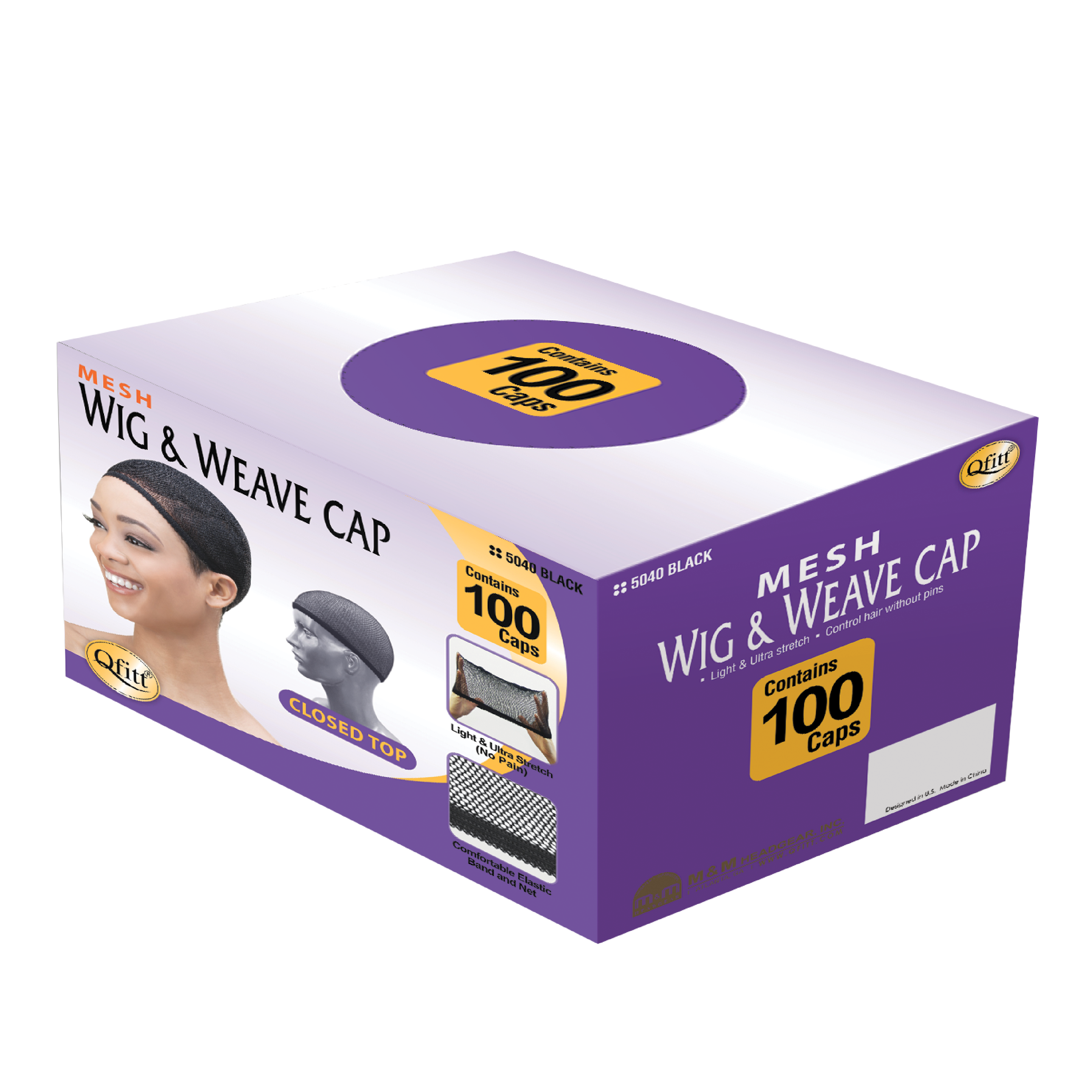 BULK MESH WIG & WEAVE CAP - 100CAPS – Qfitt