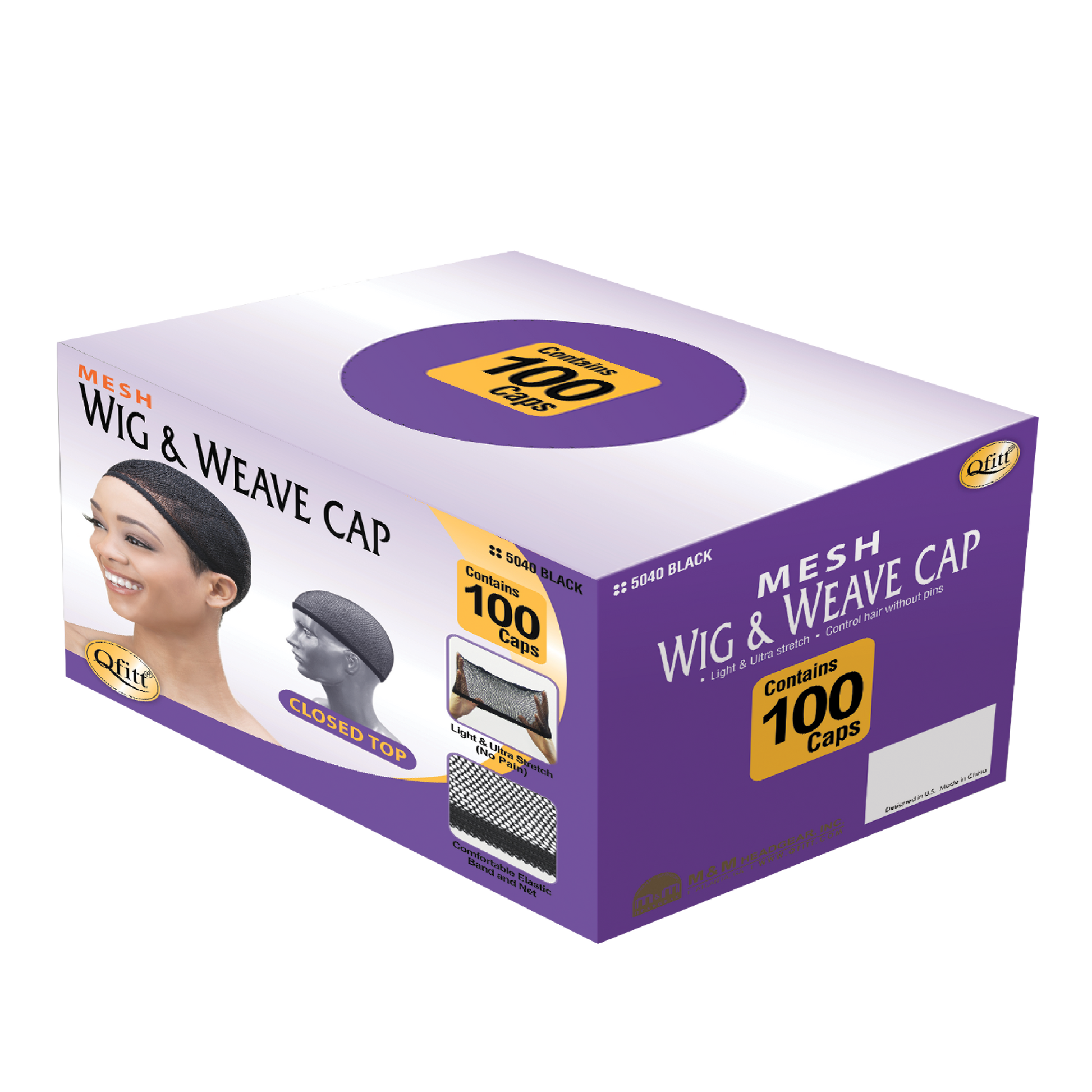 Qfitt Black Wig Cap #100 - Apex Beauty Supply