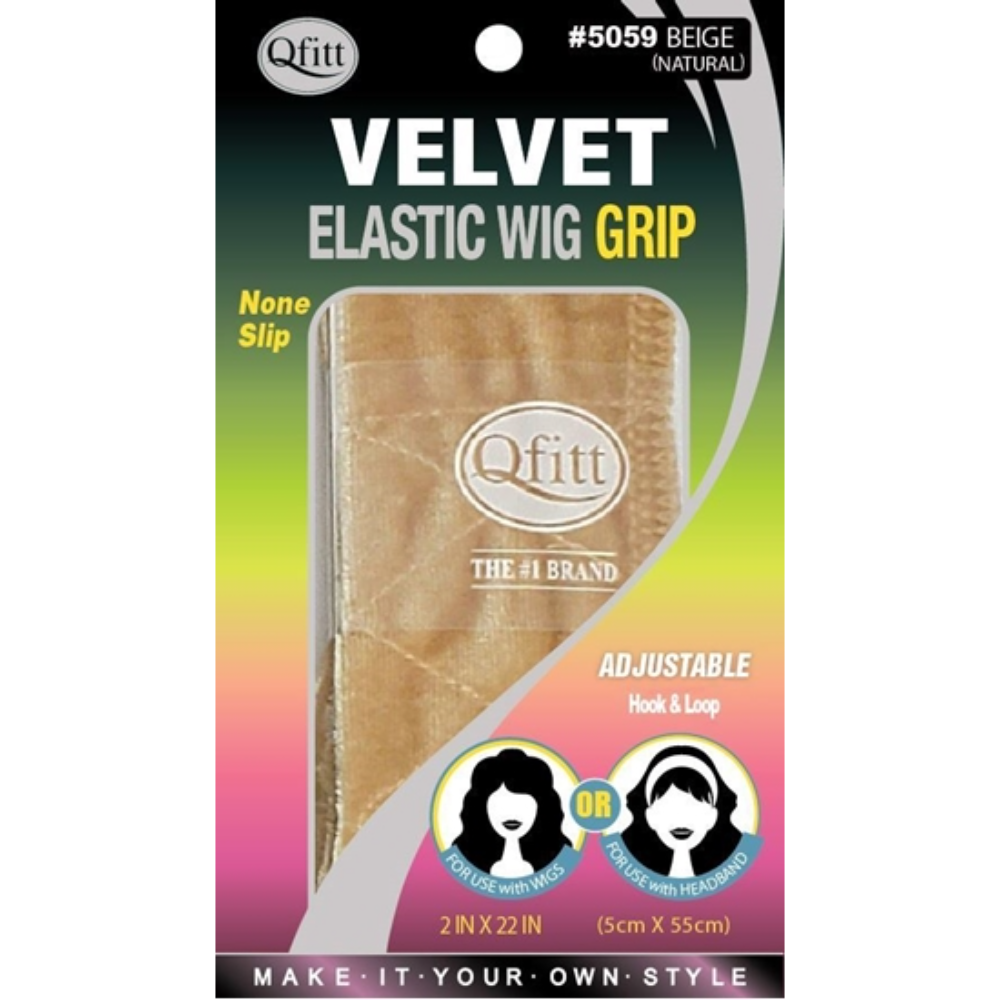 HOFANQIE Wig Grip Band Velvet Wig Grip No Slip Wig Band,2 In1 Eyebrow Brush  Eyelash Comb Multifunctional Makeup Tool Dual Use,Stocking Caps For Wigs  Stretchy Nylon Wig Cap Beige