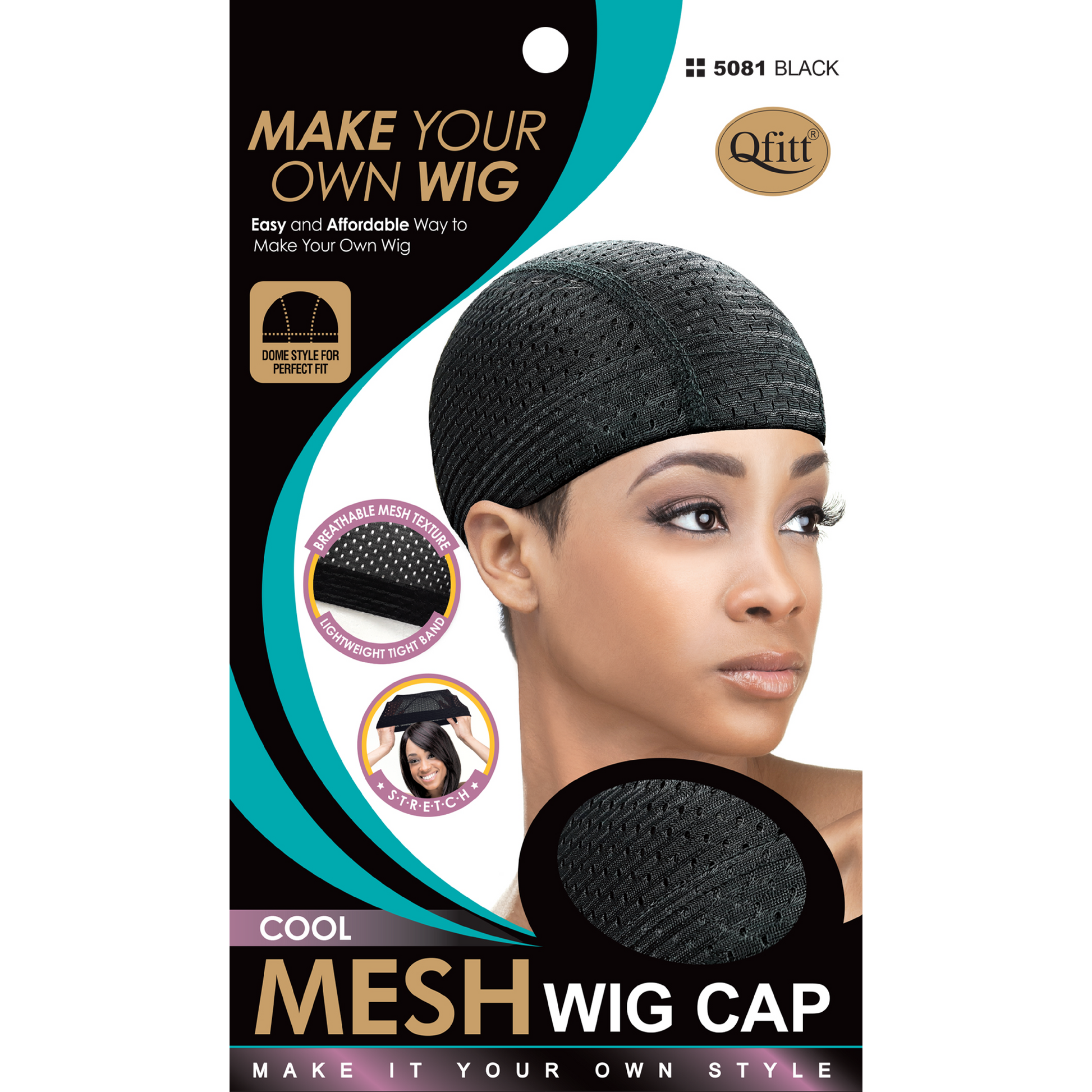 Qfitt Mesh Wig & Weave Cap #557