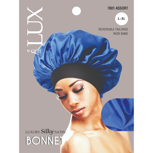 X-LARGE LUXURY SILKY SATIN BONNET - SOLID