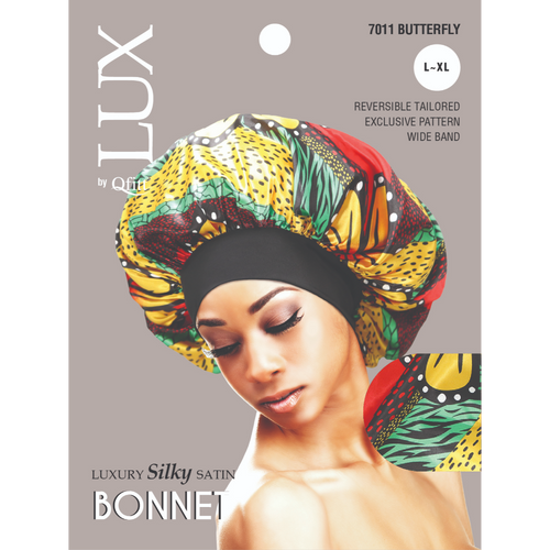 Lux by Qfitt Luxury Silky Satin Bonnet for Kid - #7303 Afro Assort