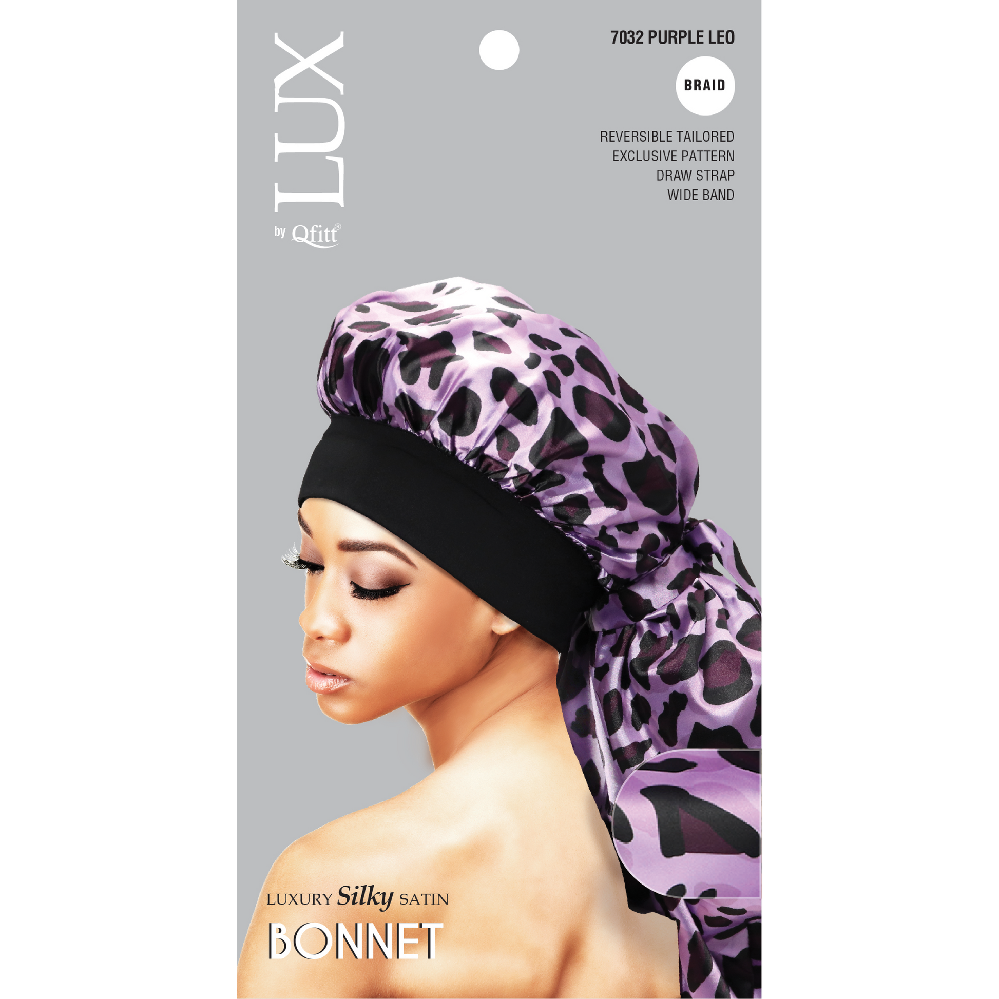 BRAID LUXURY SILKY SATIN BONNET PATTERN [ASSORT-6 PIECES SET