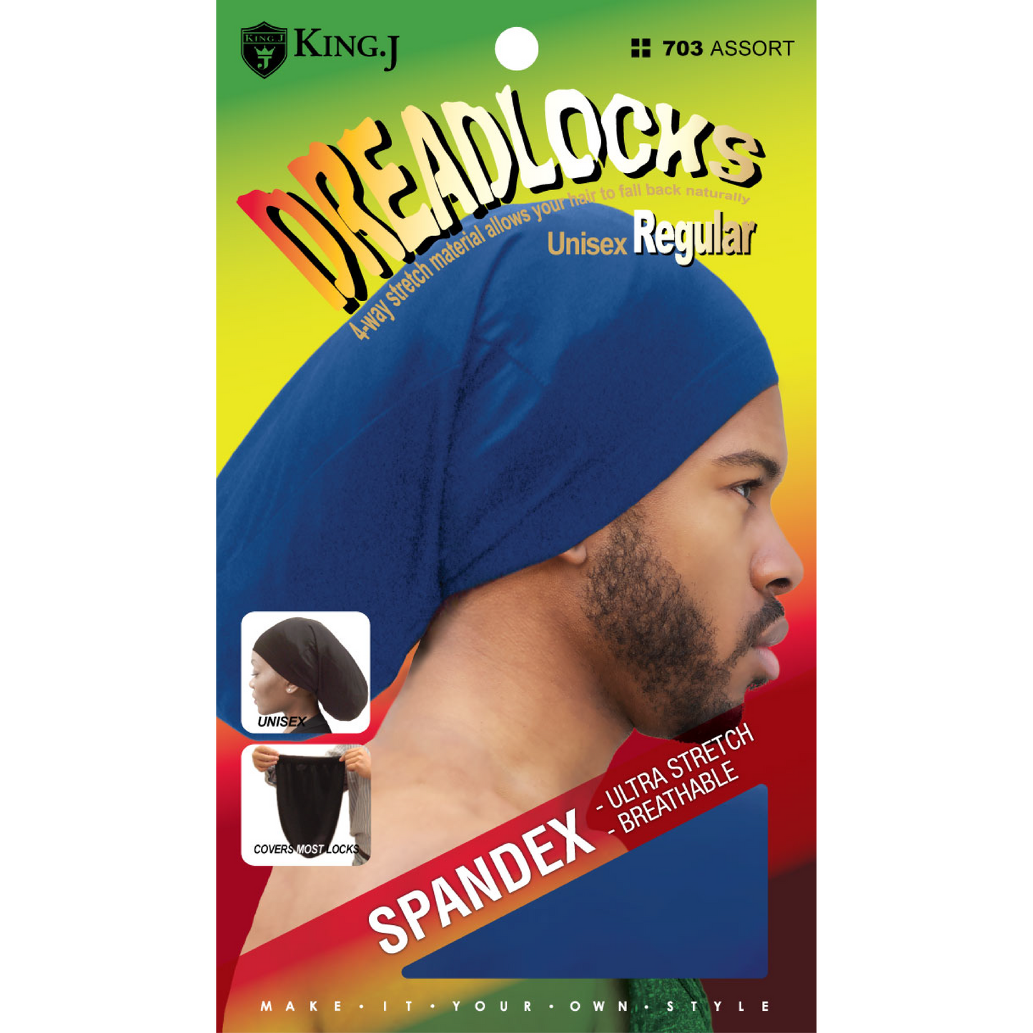 REGULAR SPANDEX DREADLOCKS CAP