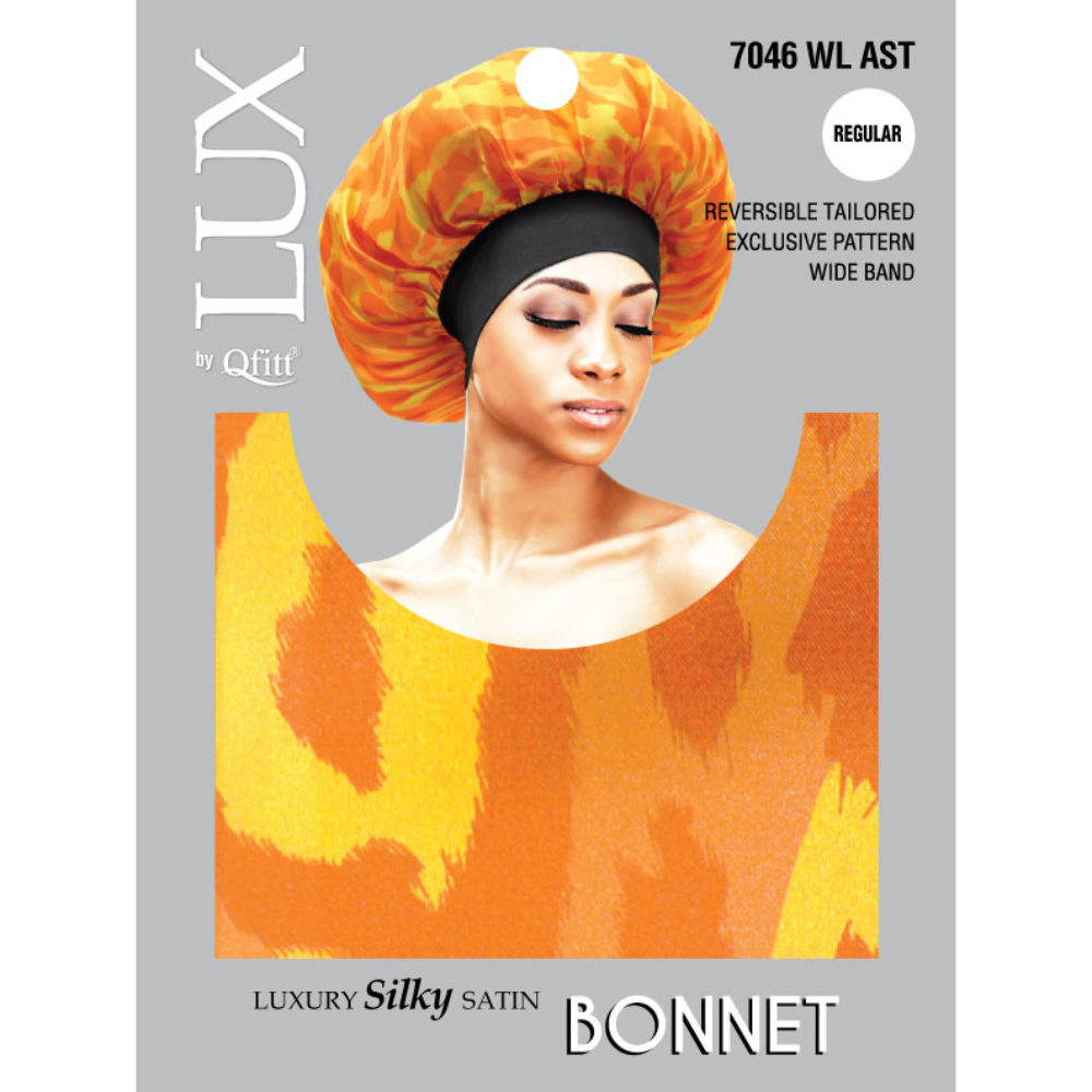 Lux by Qfitt Luxury Silky Satin Bonnet for Kid - #7303 Afro Assort