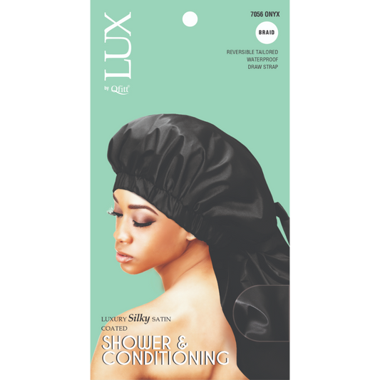 BRAID LUXURY SILKY SATIN COATED SHOWER & CONDITIONING - SOLID [ONYX]