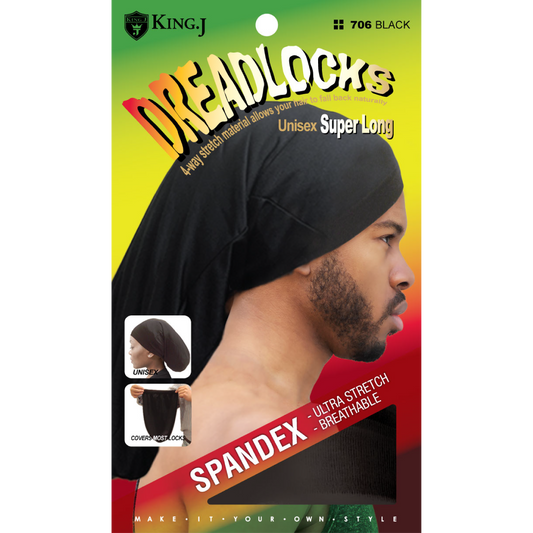 SUPER LONG SPANDEX DREADLOCKS CAP [BLACK]